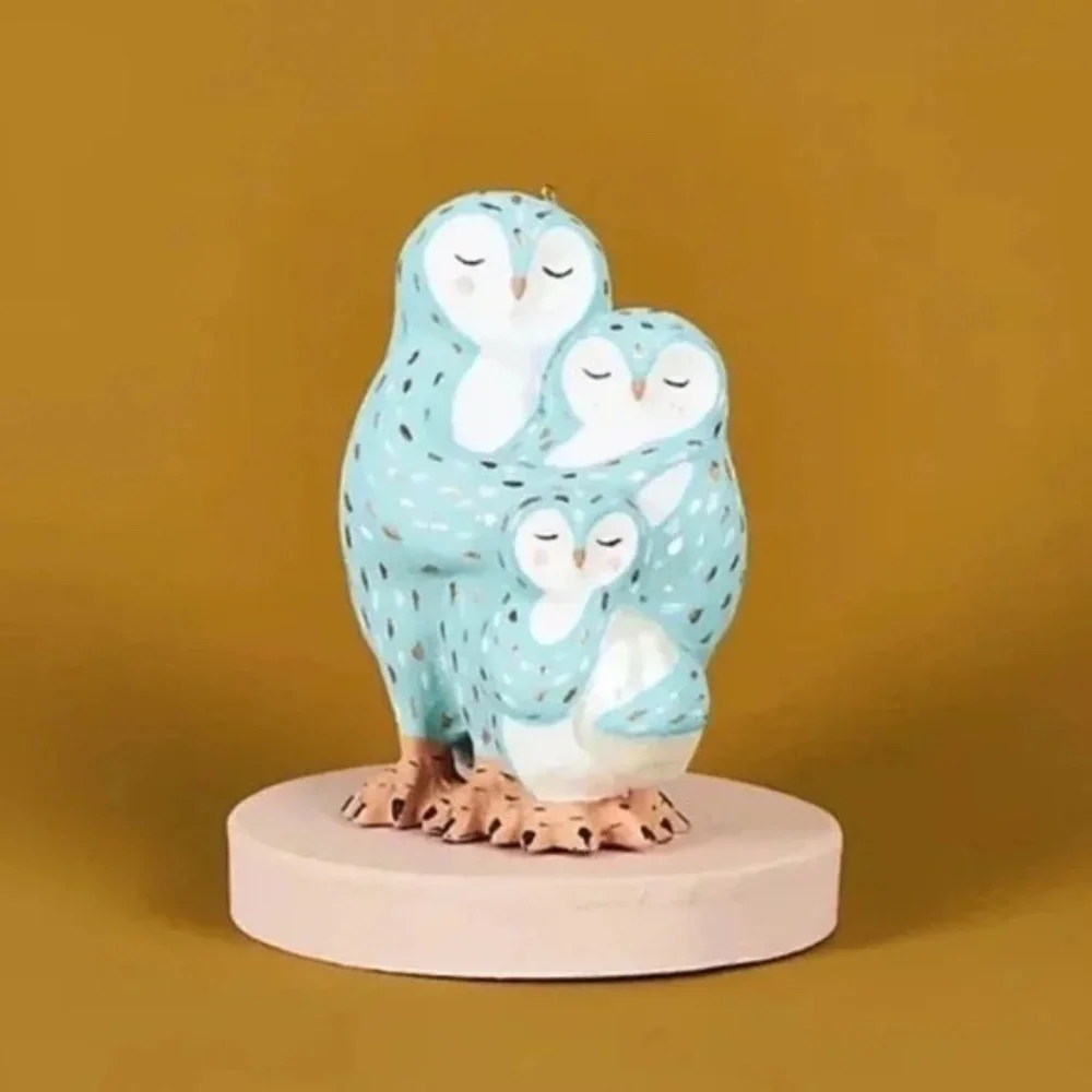 NWT Anthropologie Family Owl Christmas Tree Ornament